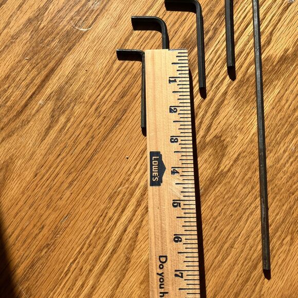Hex Key Lot of 5 Long Arm Hex Key Allen - Picture 7 of 7